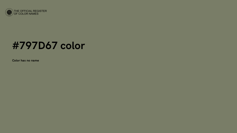 #797D67 color image