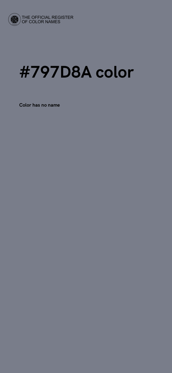 #797D8A color image