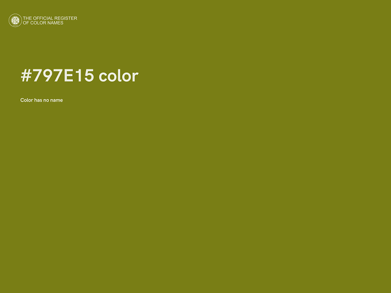 #797E15 color image