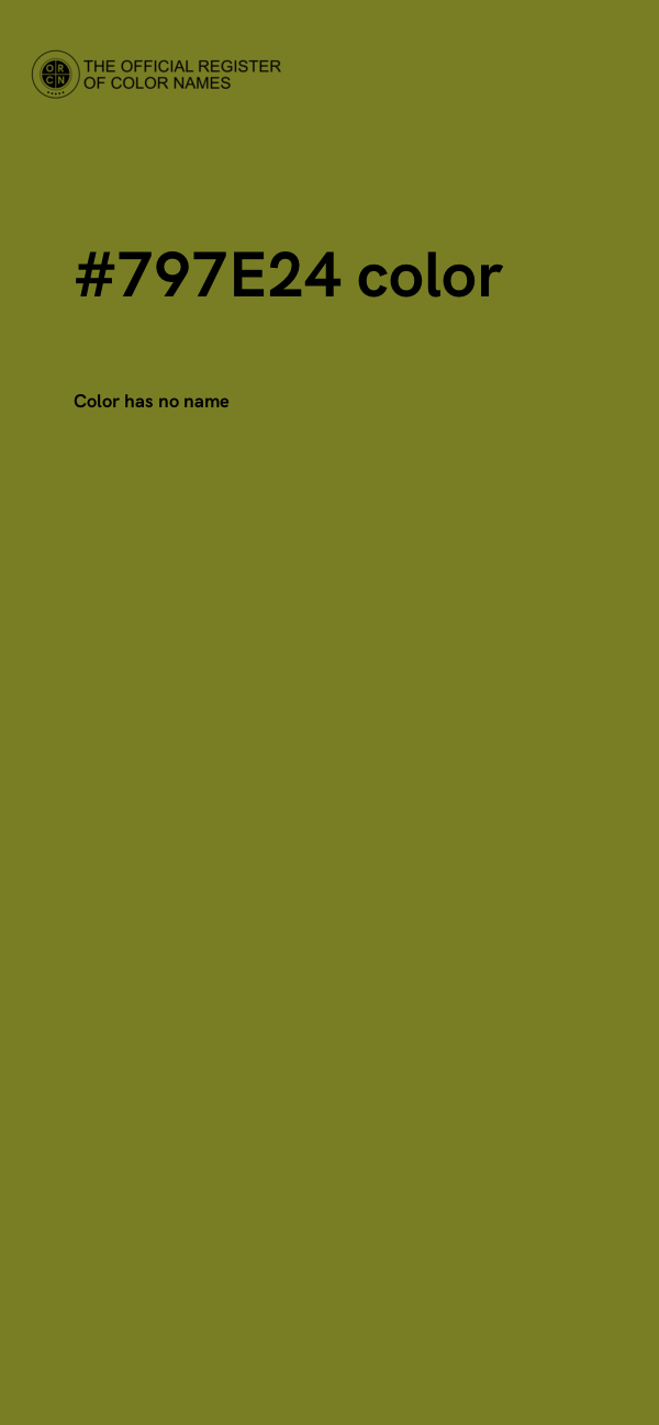 #797E24 color image