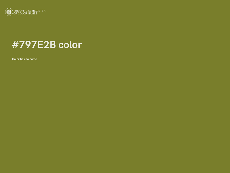 #797E2B color image