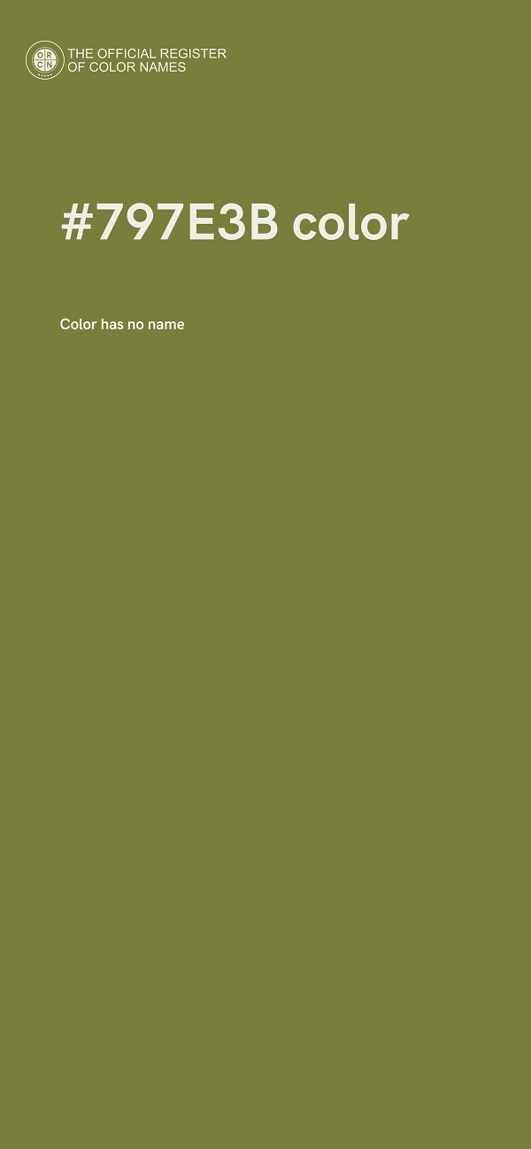#797E3B color image