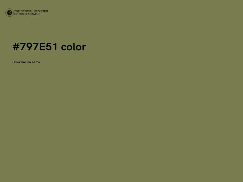 #797E51 color image