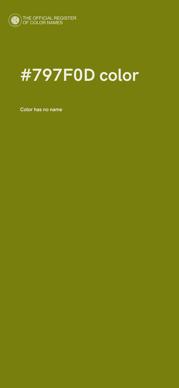 #797F0D color image