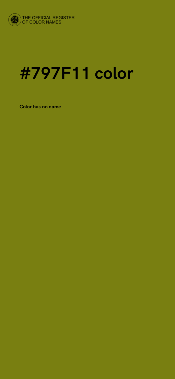 #797F11 color image