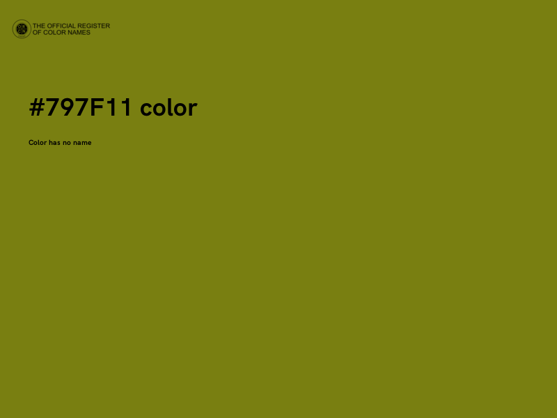 #797F11 color image