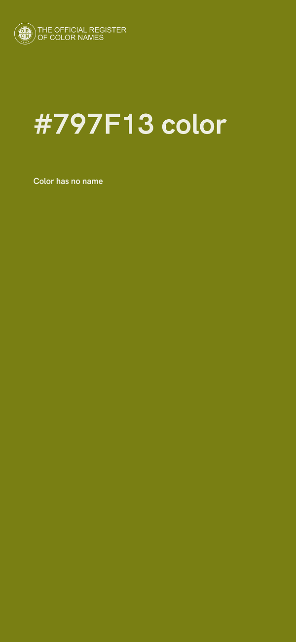 #797F13 color image