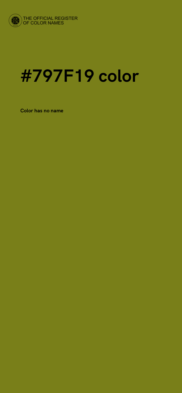 #797F19 color image