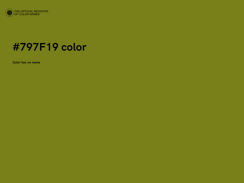 #797F19 color image