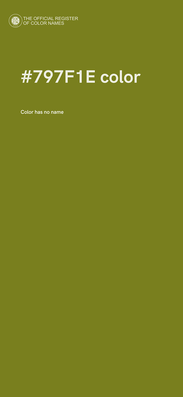 #797F1E color image