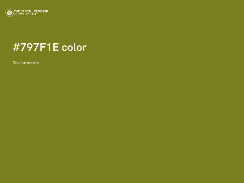 #797F1E color image