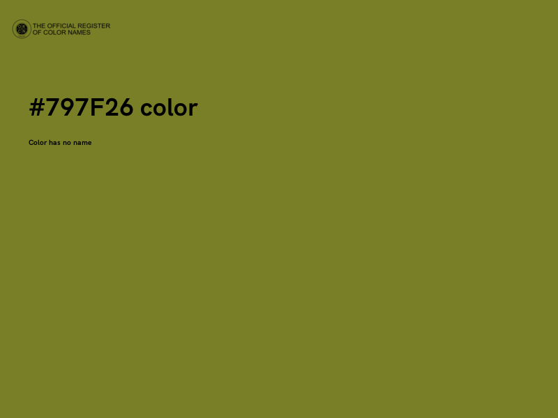 #797F26 color image