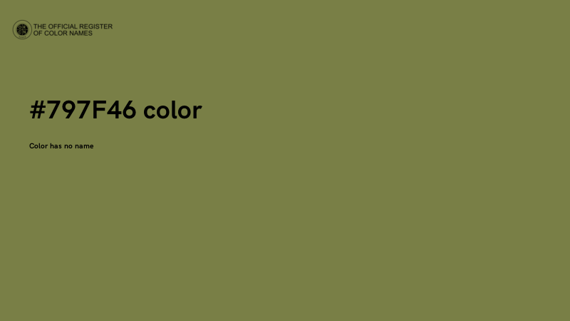 #797F46 color image