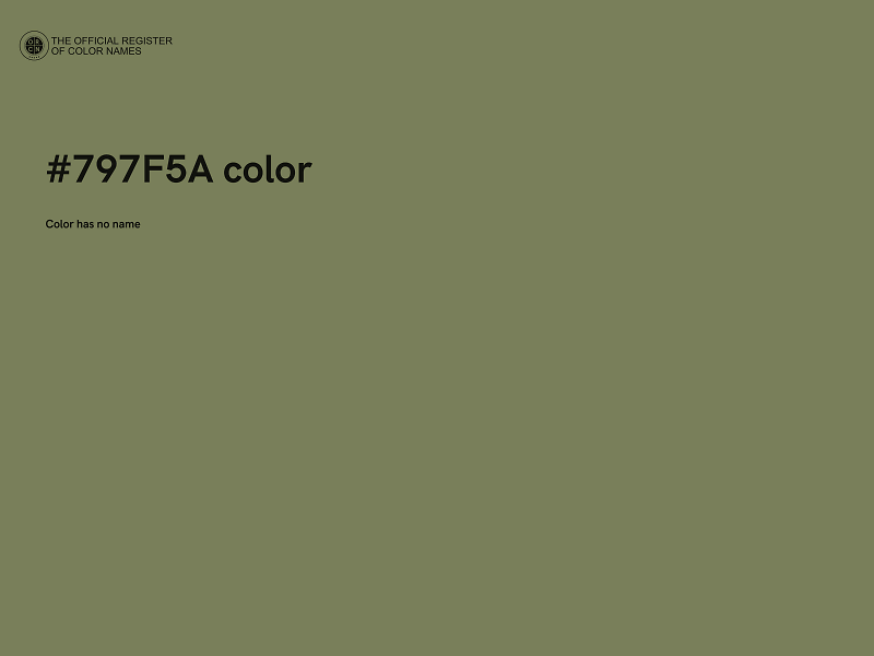 #797F5A color image