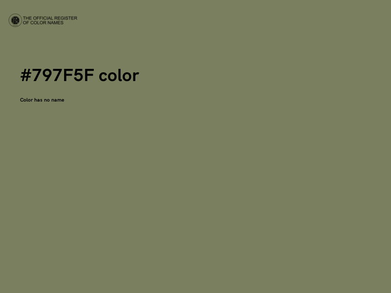 #797F5F color image