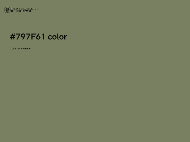 #797F61 color image
