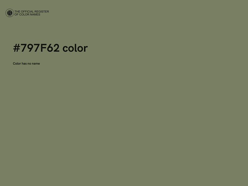 #797F62 color image