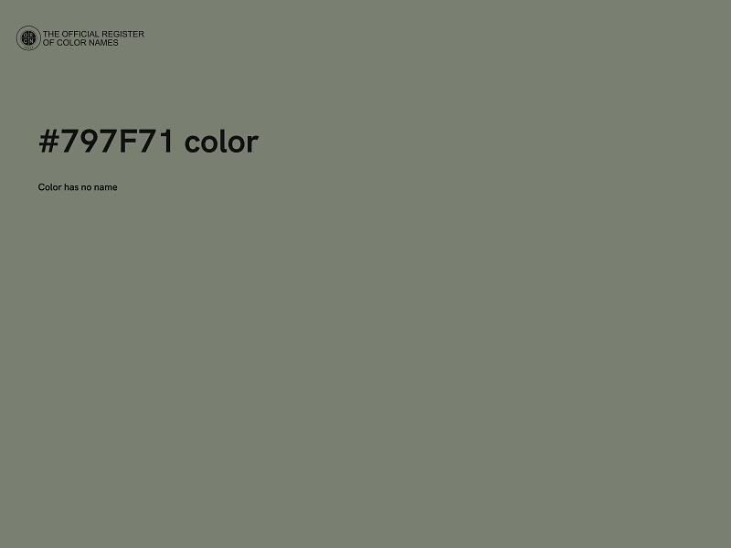 #797F71 color image