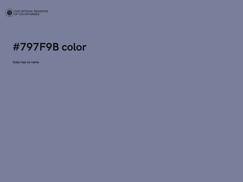 #797F9B color image