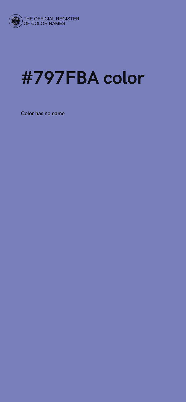 #797FBA color image
