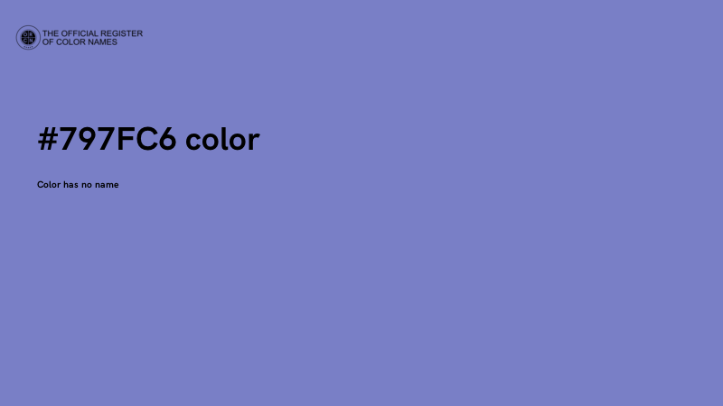 #797FC6 color image