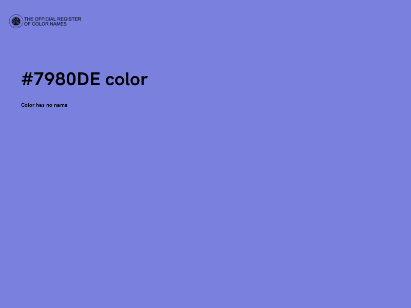 #7980DE color image