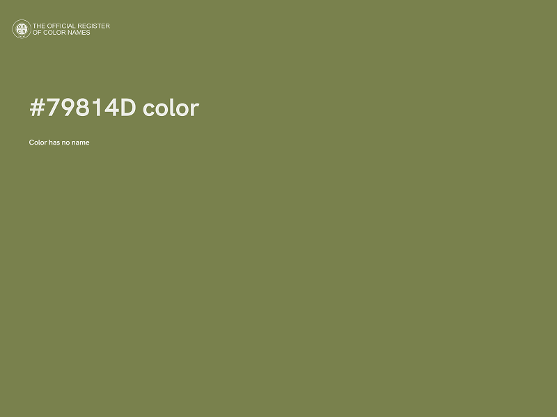 #79814D color image