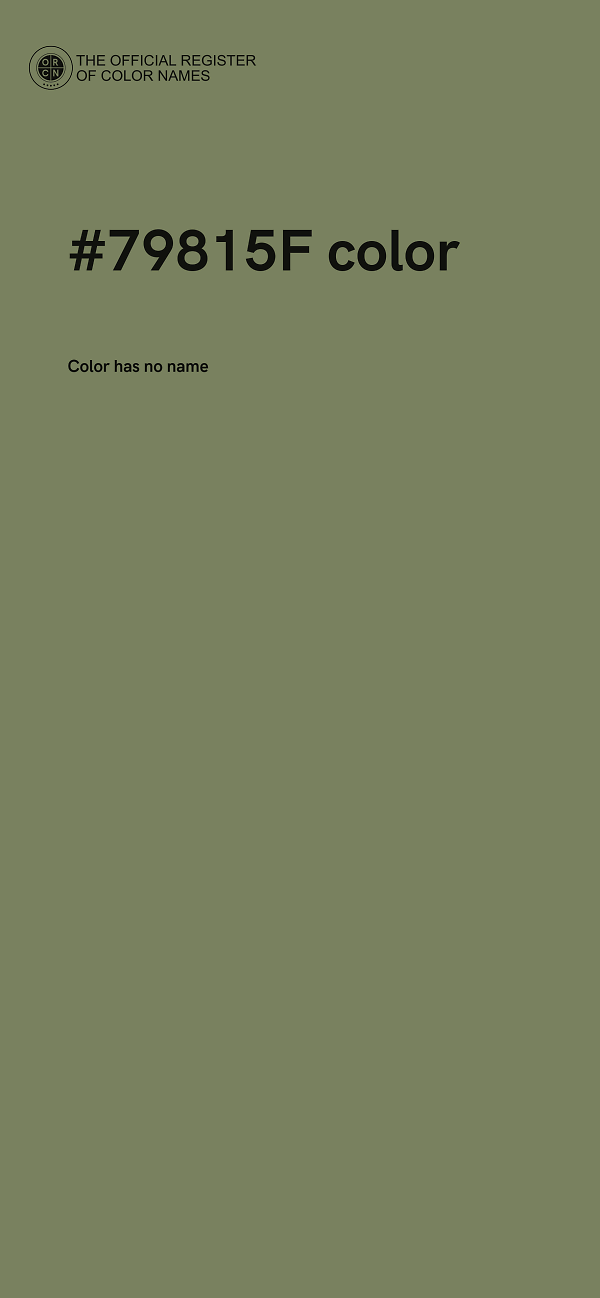 #79815F color image