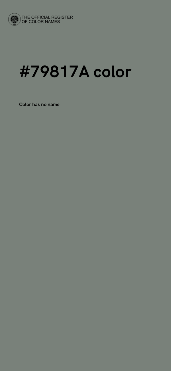 #79817A color image