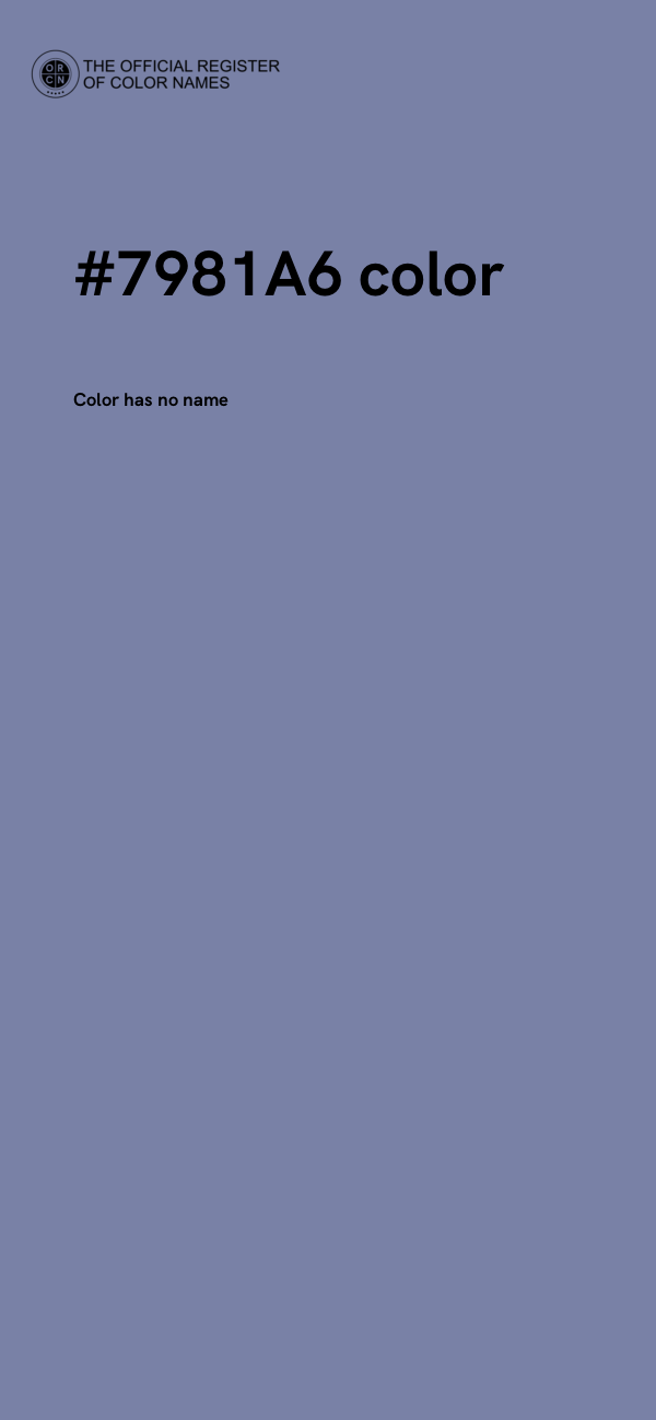 #7981A6 color image