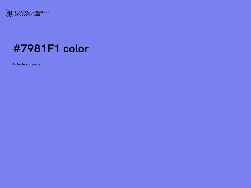 #7981F1 color image