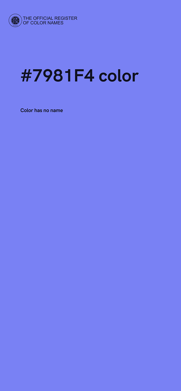 #7981F4 color image