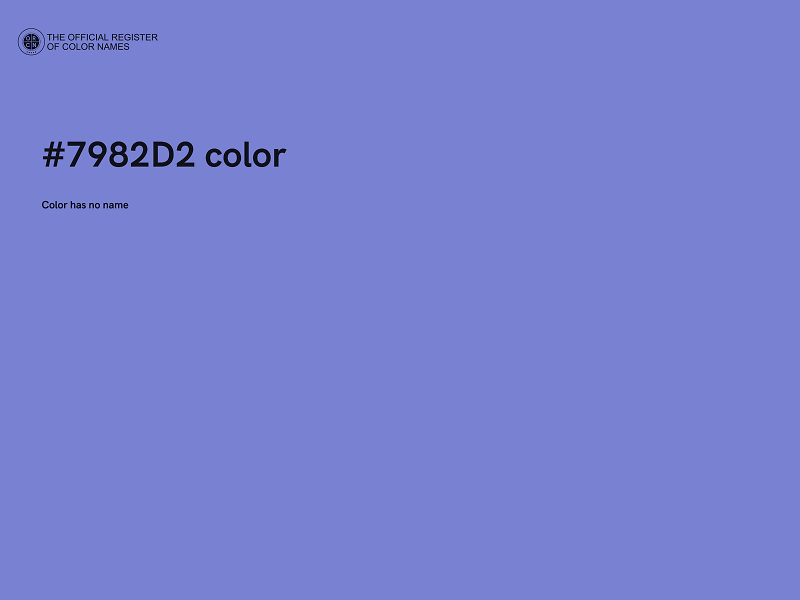 #7982D2 color image