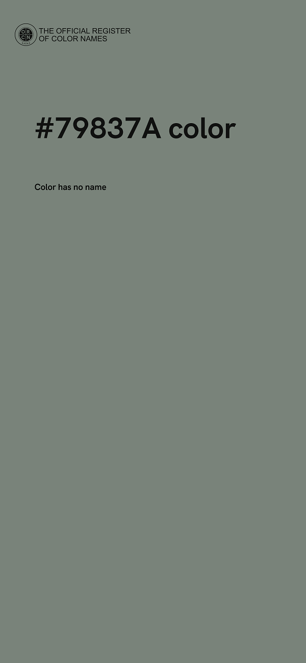 #79837A color image