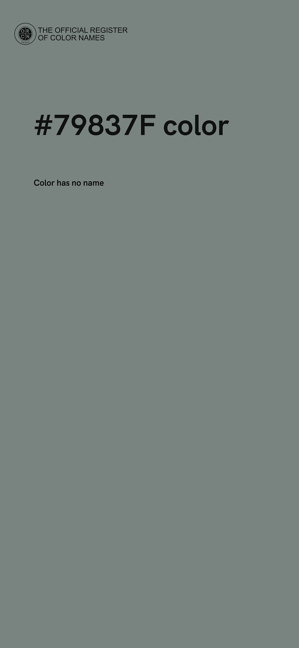 #79837F color image