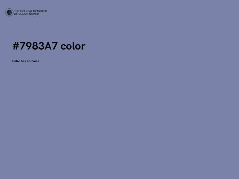 #7983A7 color image