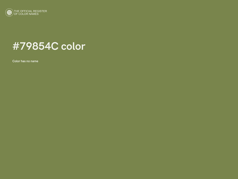 #79854C color image