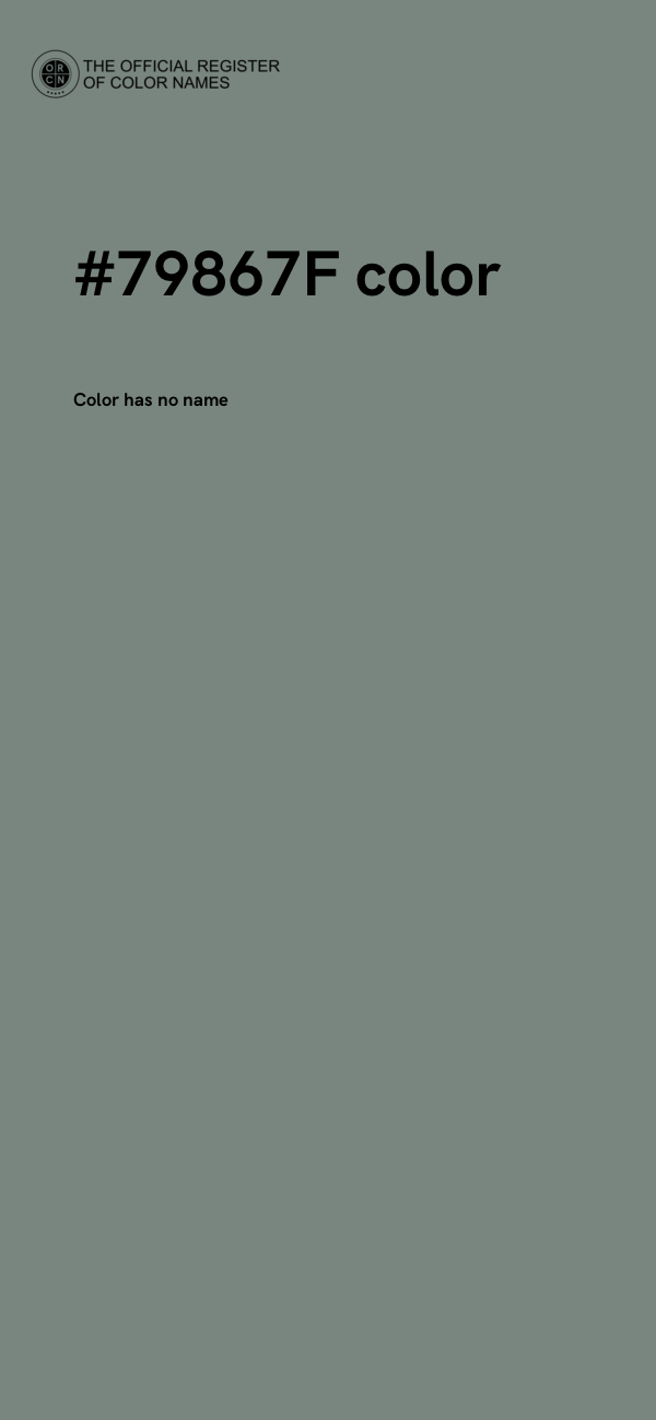#79867F color image