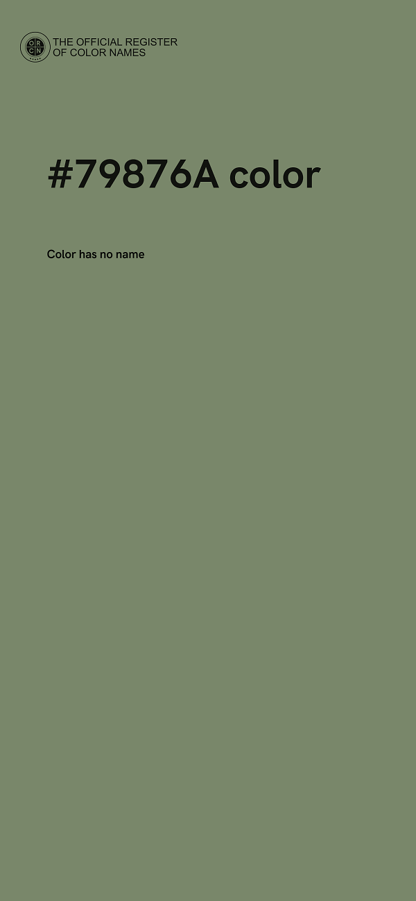 #79876A color image