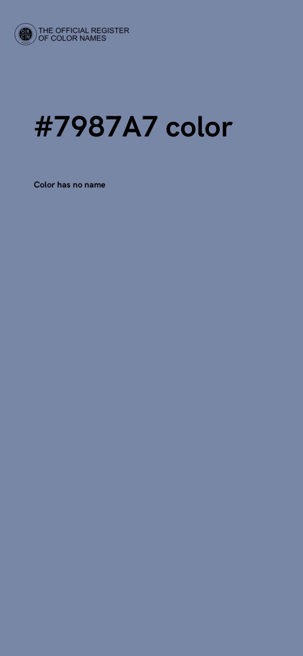#7987A7 color image