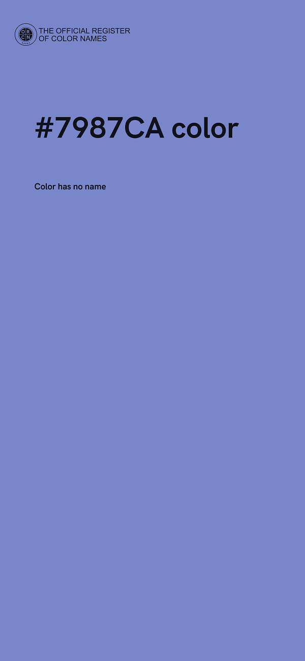 #7987CA color image