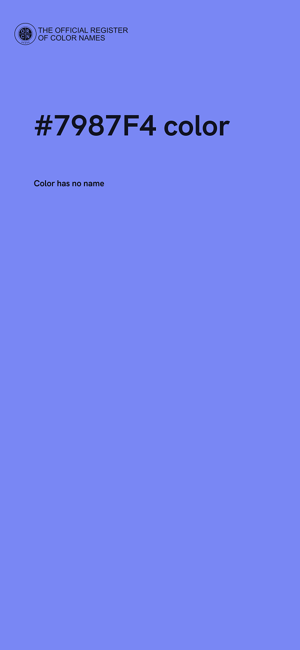 #7987F4 color image