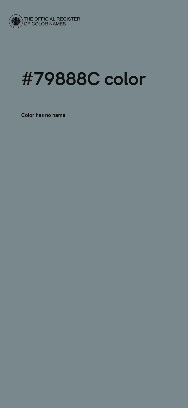 #79888C color image