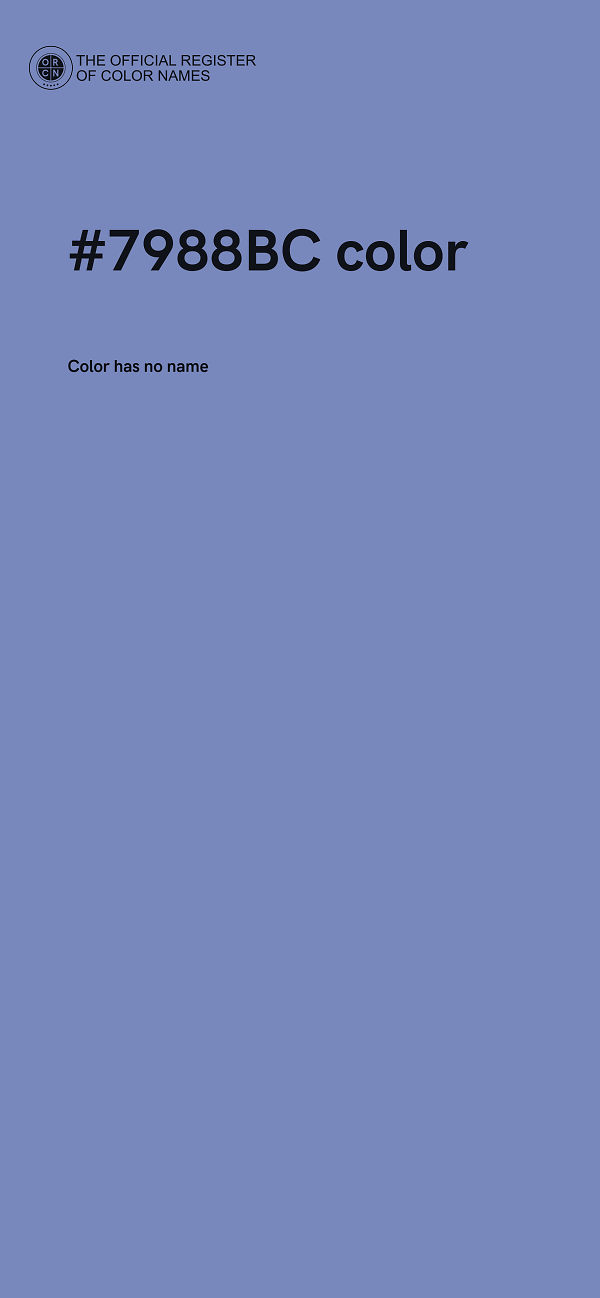 #7988BC color image