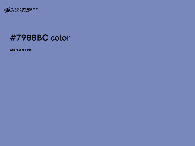 #7988BC color image