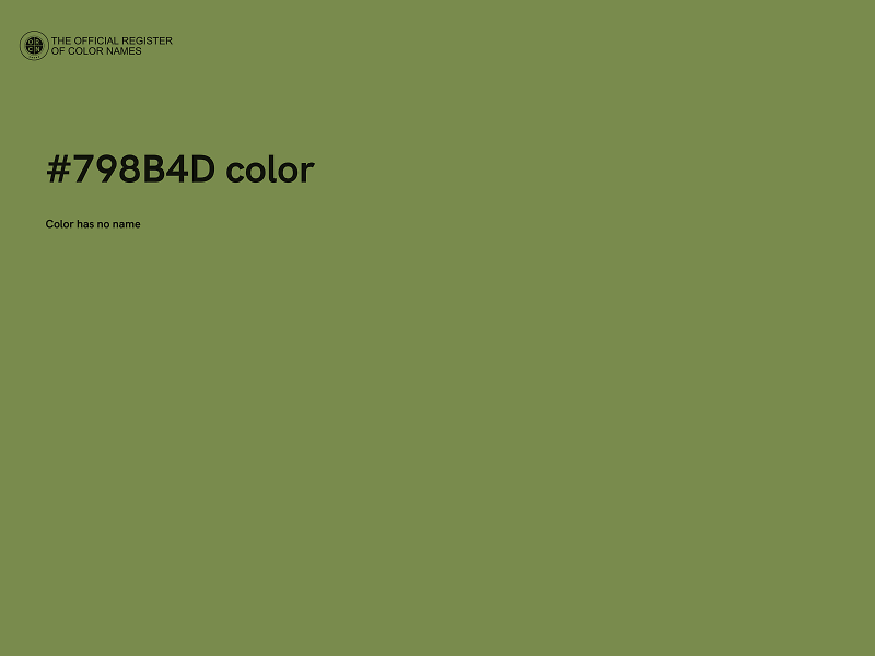 #798B4D color image
