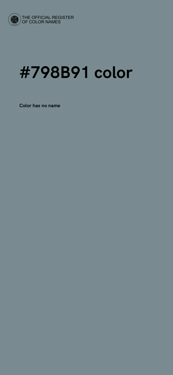 #798B91 color image