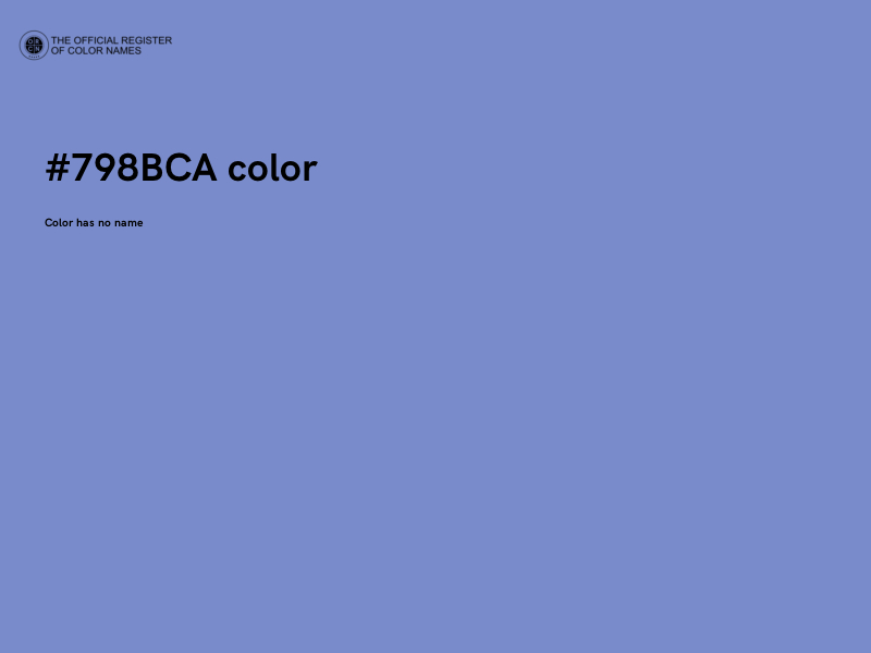 #798BCA color image
