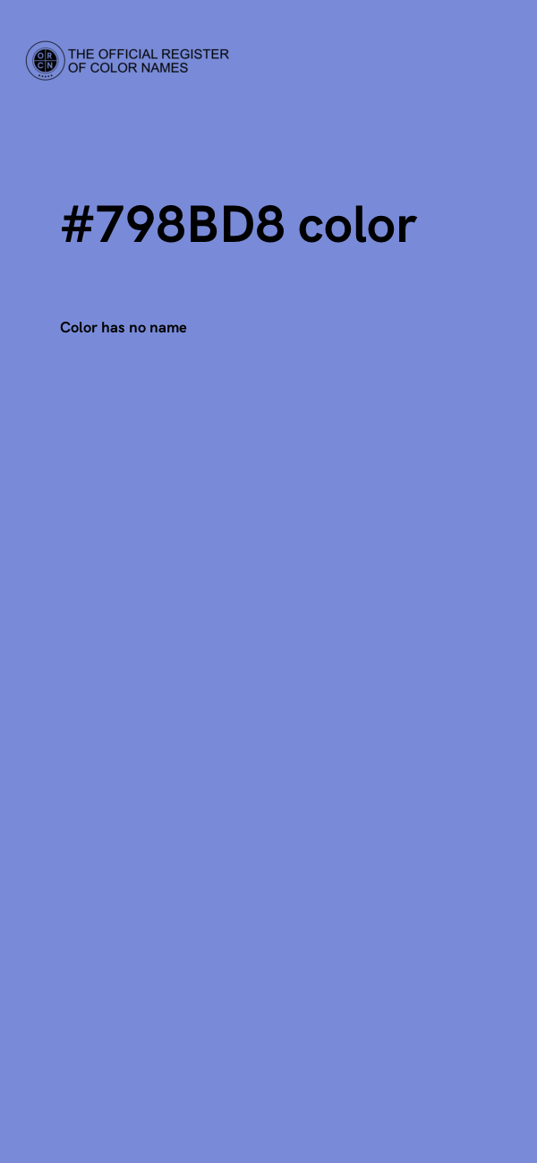 #798BD8 color image