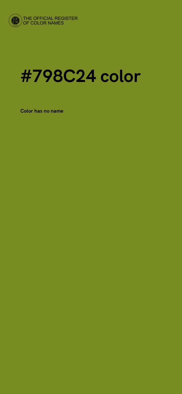 #798C24 color image